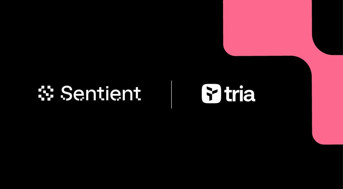 Agents can analyze, detect, and suggest
but they’ve never been able to pay.

That’s what changes with Sentient x <a href="/useTria/">Tria</a>.

Tria brings:
• Bestpath routing across chains
• Secure settlements for agents + humans
• Card rails that connect AI intent to real-world payments

Now
