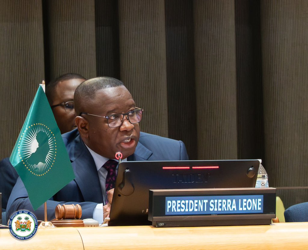 Sierra Leone’s President Bio Leads Africa’s Push for Justice and Equity at 7th C-10 Summit on UN Security Council Reform

New York, 21 September 2025 – His Excellency, President Dr. Julius Maada Bio of Sierra Leone, Chairman of ECOWAS Authority and Coordinator of the African