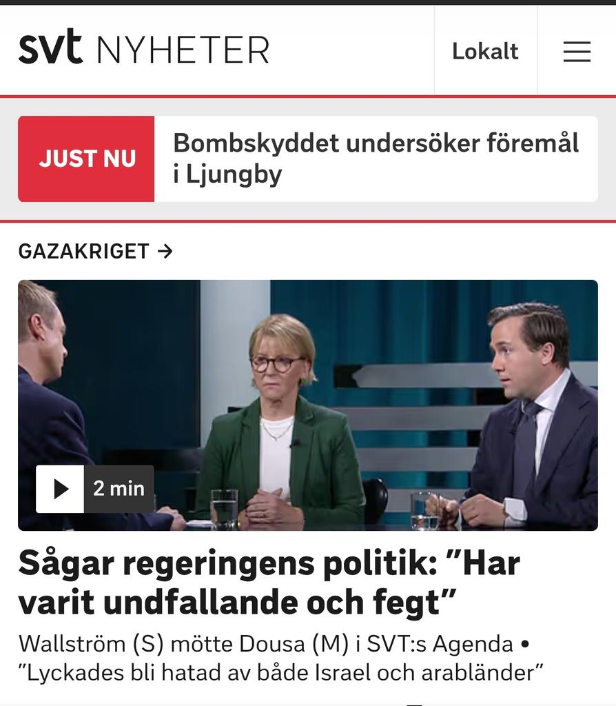 Tror jag skrivit det femtioelva gånger förr. Oavsett riksdagsdebatt eller annan så lägger alltid <a href="/svt/">SVT</a> upp vänsterns talepunkter från debatten på löpet! Vidriga jävla as till public service.