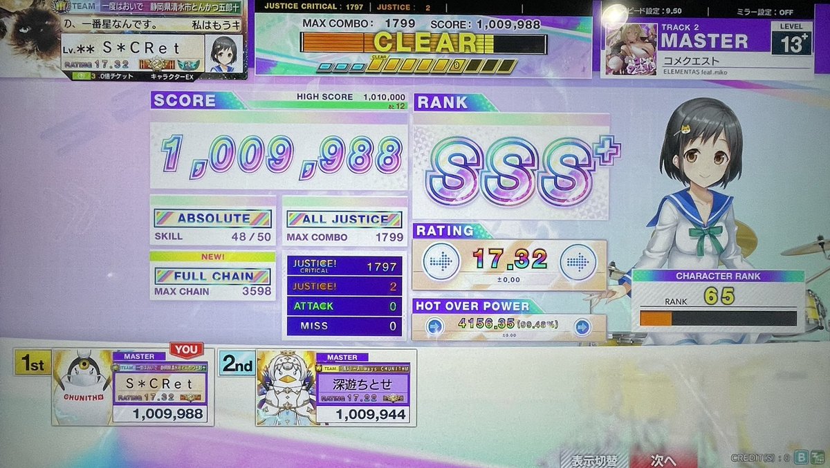 S*CRet(えすくれっと) (@zuto39mamesc) on Twitter photo 先週末のマチあり!!
鳥の詩黒1落ちようやく潰せて良かった... 先週末のマチあり!!
鳥の詩黒1落ちようやく潰せて良かった...