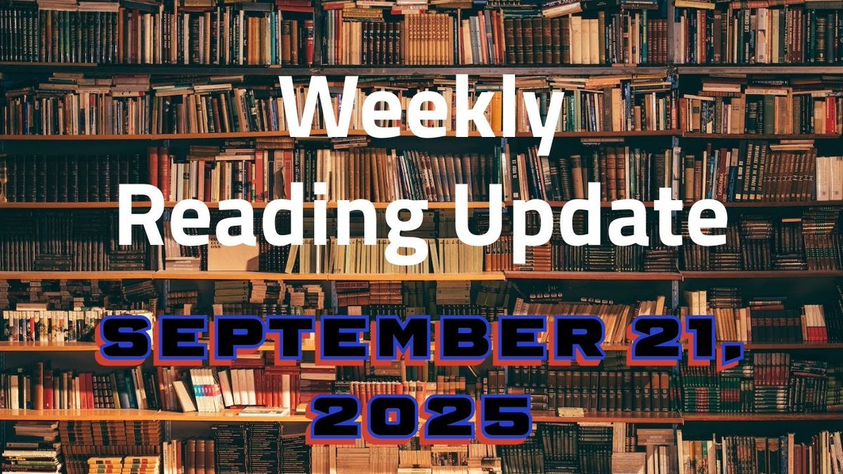 Today's video is a little late but now live! Check out my weekly reading update to see what reading adventures I've been up to this past week: youtu.be/jANH1bbncsI