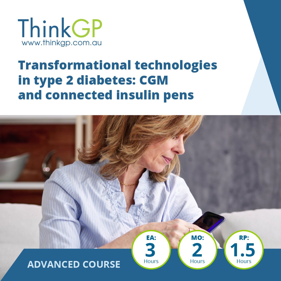 Technology is changing T2D care. Learn how to use CGM and connected insulin pens to generate insights for more targeted and effective treatment in this advanced course with experts. bit.ly/4hkxwwK

#cpd #cme #meded #gp