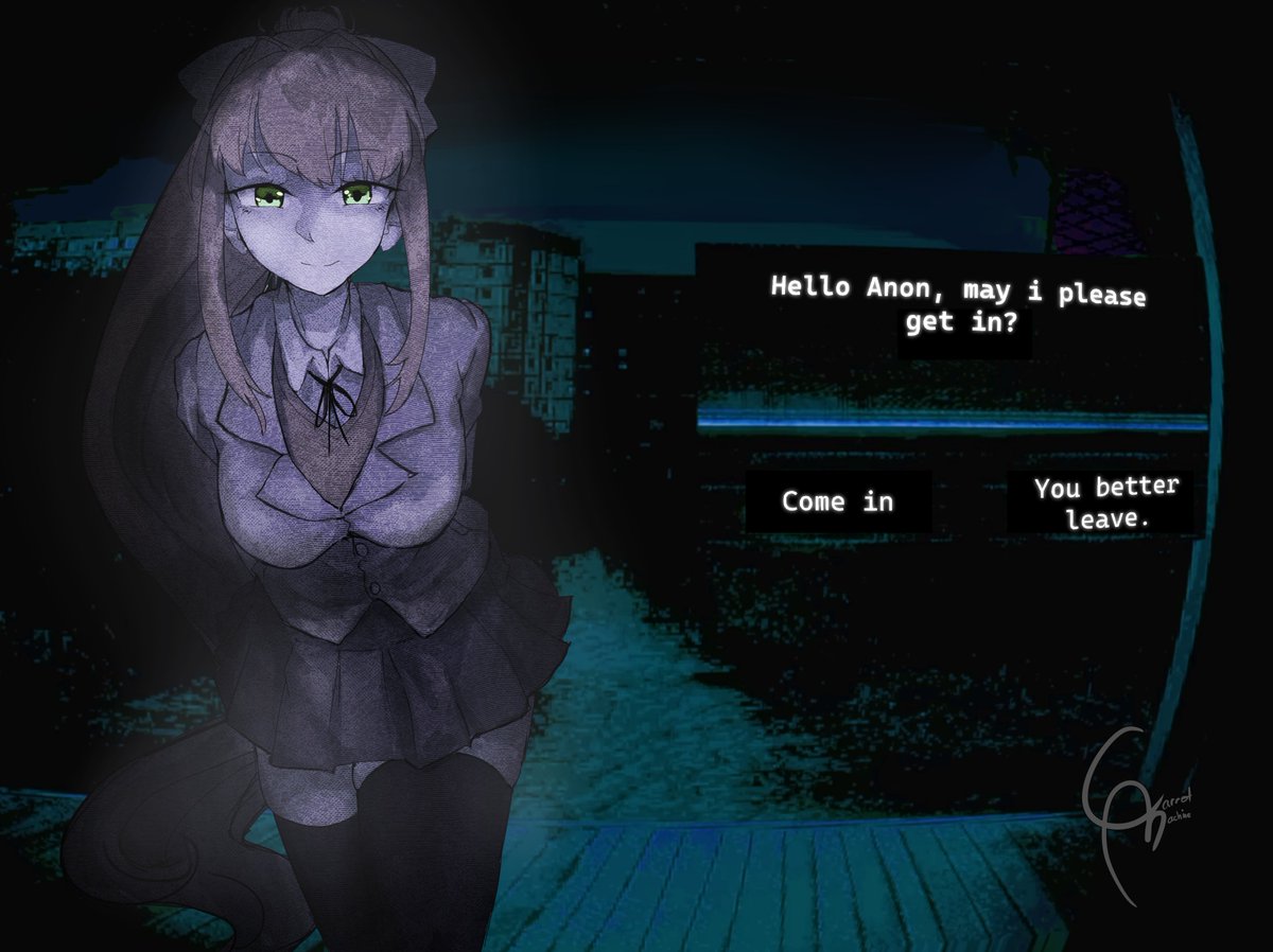 Monika Month
Day 20
would you let her in?
#DDLC #noimnotahuman