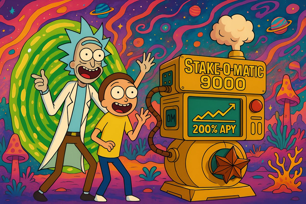 Nothing more satisfying than seeing your bags vibin’ inside the Stake-O-Matic 9000 🍷⚡📈

Earn 200% APY: stake.smithii.io/plumbus