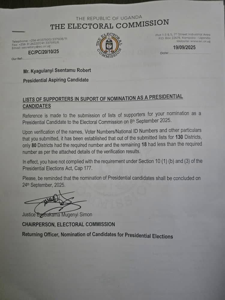 What if this letter is a disqualification? It’s not instructive at all. Let’s watch the space.