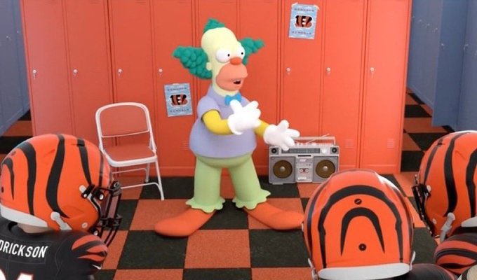 Zac Taylor at halftime