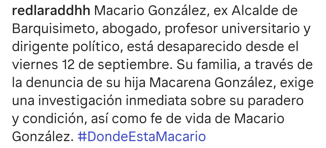 Red de Derechos Humanos del Estado Lara tweet media