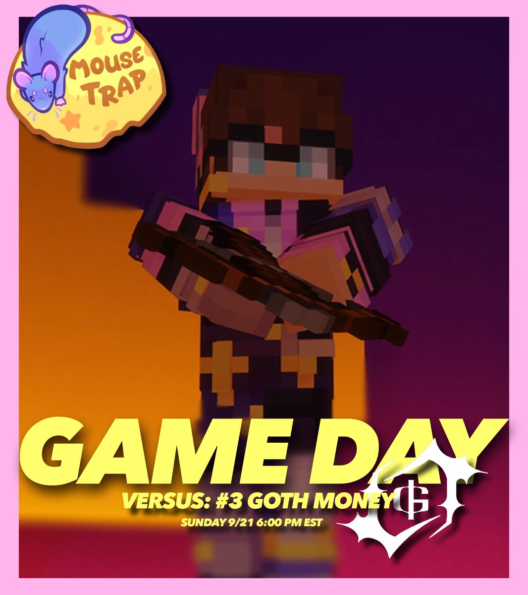 ONE MORE GAME

Mouse Trap face GOTH MONEY tonight at 6pm EST in the semi-finals

THE ROAD TO CHIP NUMBER 2 STILL GOES ON.