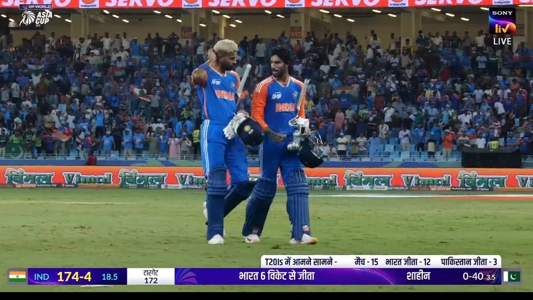 TataraoKona's tweet image. India wins the match against Pakistan in today’s #INDvsPAK . Congratulations to Team India on a well deserved victory. 🇮🇳 #TeamIndia