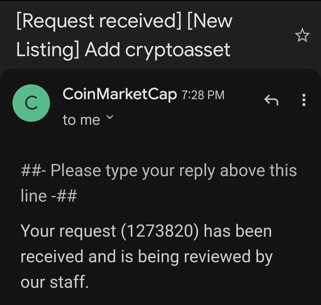 Fox Inu (FINU) CMC listing application is done.
ID: 1273820