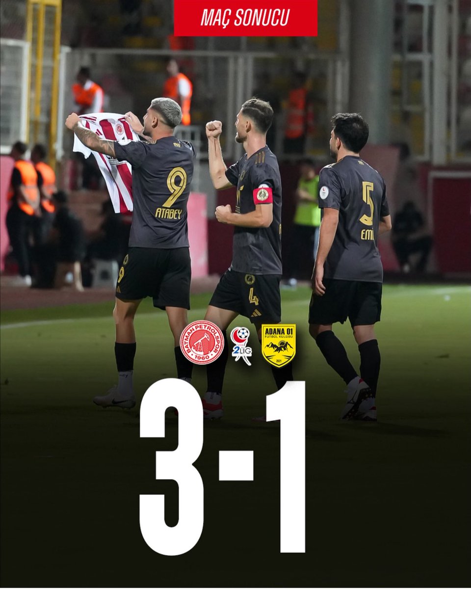 SansiHuseyin's tweet image. ⚽ TEBRİKLER BATMAN PETROLSPOR

Adana 1954&apos;ü 3-1 ile geçerek, 5&apos;te 5  yapan Batman Petrolsporumuzu tebrik ediyor, stadı hıncahınç dolduran taraftarımıza da teşekkür ediyorum.

👍Yolun sonu Şampiyonluk olsun....

#BatmanPetrolspor #Şampiyon #TFF #ikincilig