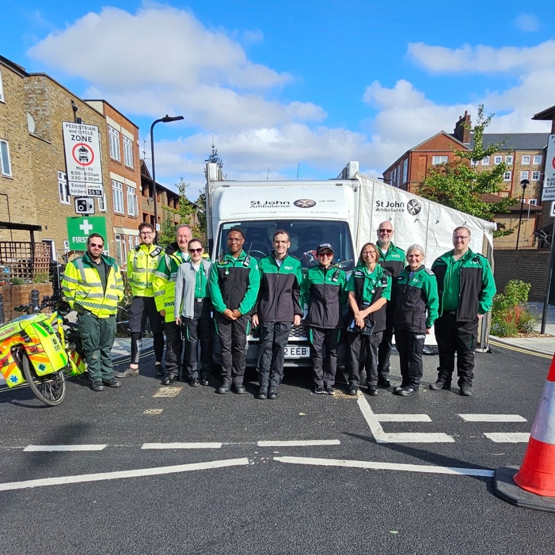 scottcabal's tweet photo. Today, I was proud to be Silver and to lead the @stjohnambulance team providing First Aid cover at the inaugural #RunShoreditch 10k, alongside our friends from @enhanced_c_s.

Thank you to all of our volunteers for looking after the runners and spectators. https://t.co/ZRSq3OaJDX