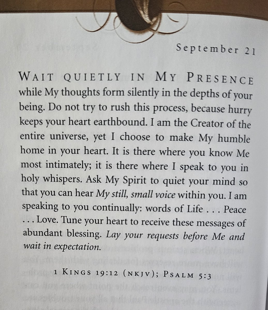 BLS_888's tweet image. September 21 🙏🏾 🙌🏽 ✝️
✨️CHARLIE KIRK✨️
   🕊1993-2025🕊

✨️WAIT QUIETLY IN MY PRESENCE✨️
"I am speaking to you continually: words of Life ... Peace ... Love."