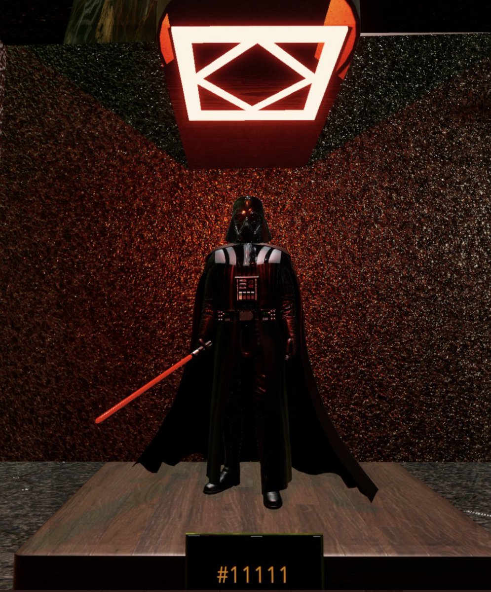 Dedication to the Dark Emperor given the drop 🖤 There will be many variations of Vader in to the future, BUT There will always be ONE First Appearance - Feast your eyes on the One and Only 5 Digit 1-1-1-1-1 Emperor!!!  🎩🫶👊

Also a Sneap peak in to the VVV gallery, courtesy