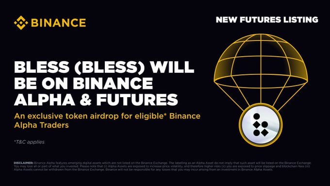 Babadidijr01's tweet image. Update on @theblessnetwork 🪂

Bless Network Listing on Binance Features and Alpha ✅

Listing On 23 September and Claim Registration Portal is Closing today.

$BLESS is coming 

 #BinanceAlpha #blessnetwork