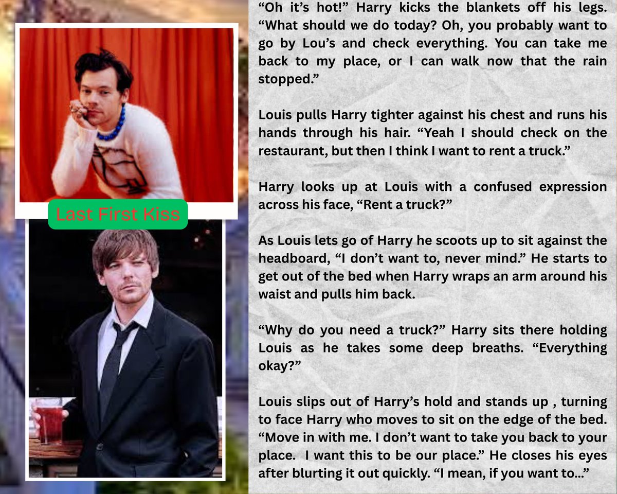 AlwaysLourry7's tweet image. #SnippetSunday of 'Last First Kiss' for @1dholidayff