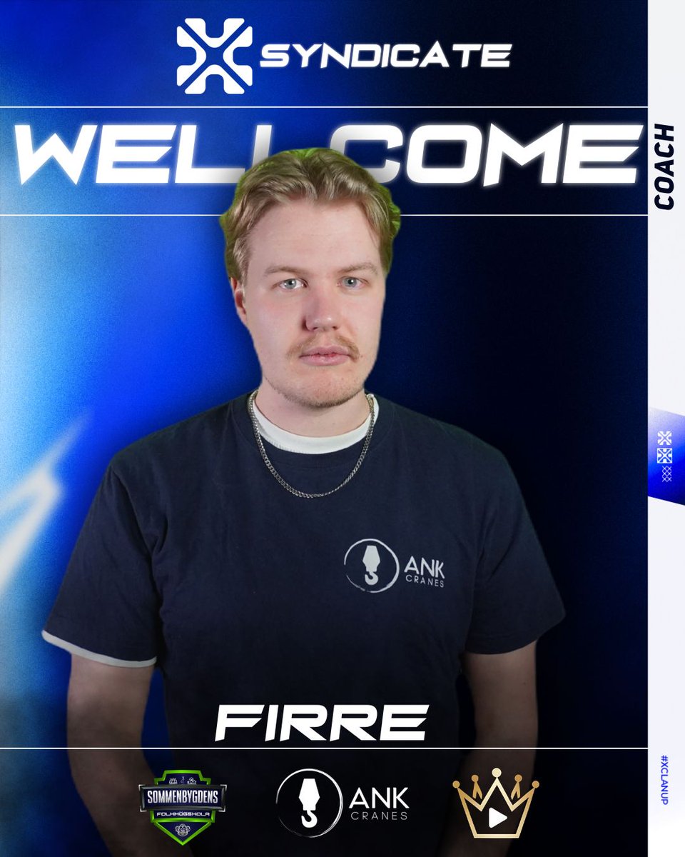 xclanup's tweet image. VI säger välkommen till @firre4201 som coach för X-Syndicate! #xclanup