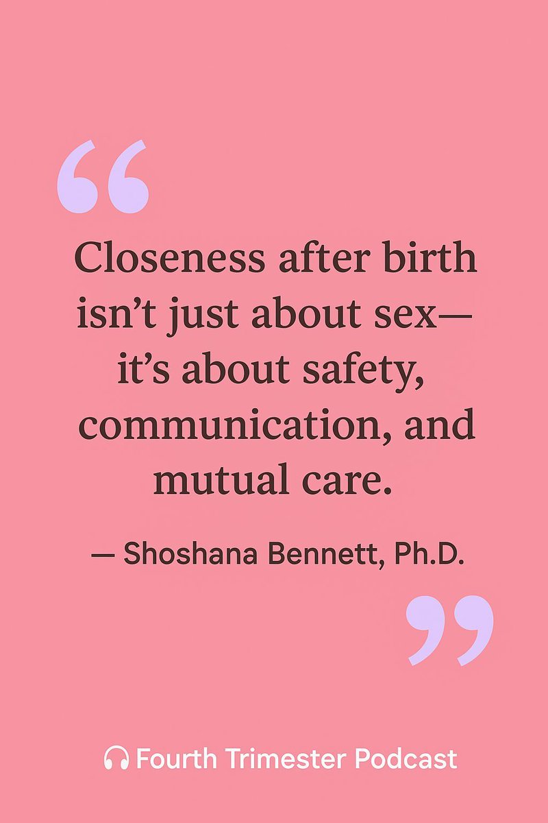 4thTrimesterPod's tweet photo. Dr. Shosh is a pioneer in maternal mental health who has helped tens of thousands of families through postpartum depression, anxiety, and beyond.
Apple: https://t.co/HGLdsMQjyv
Spotify: https://t.co/9qXiO5QmCK
#Postpartum #Intimacy #FourthTrimester #DrShosh #MentalHealth https://t.co/8Wc6EUWBzh