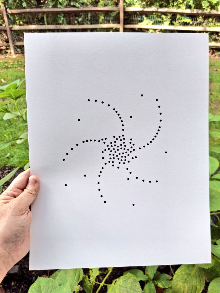 chiragwakaskar's tweet image. Demlo numbers spiral 11x14 inch Strathmore Bristol + Rotring Isograph 0.5mm pen. OEIS A295020 if you are interested in the calculation. Number theory from 1939, coded in python and plotted in natural phyllotaxis spiral. #plottertwitter #math #kaprekar