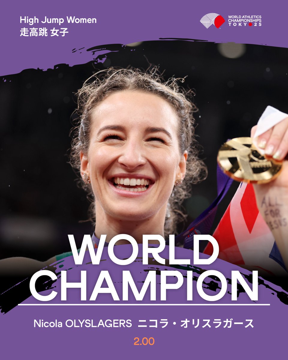 High Jump Women | 走高跳 女子 豪雨の中、両者2.00mクリアの接戦を制