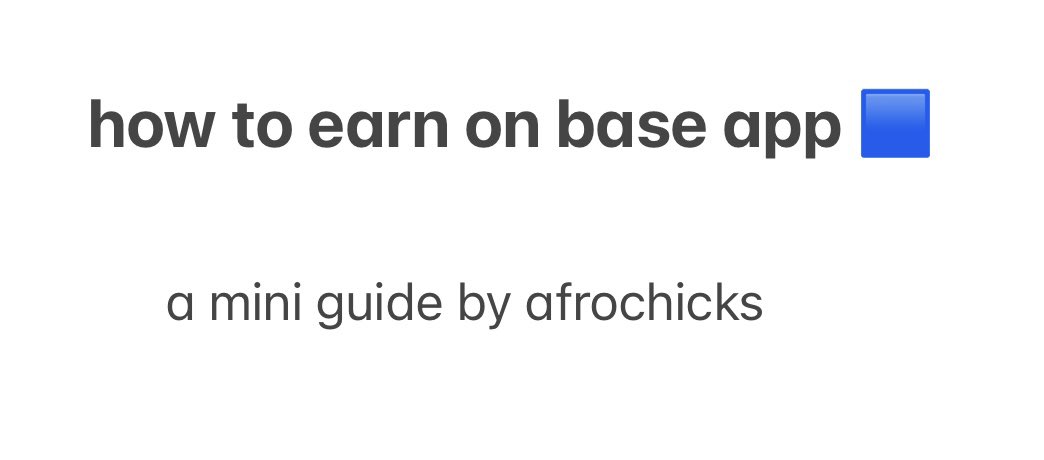 afrochicksnft's tweet image. how to earn on @baseapp 🟦

*base app is currently in beta and invite only*

1. weekly rewards 

last week over $23,000 was rewarded directly to creators for posting on base app

the more engagement (likes, comments reposts) that your content gets, the more you can earn in usdc…