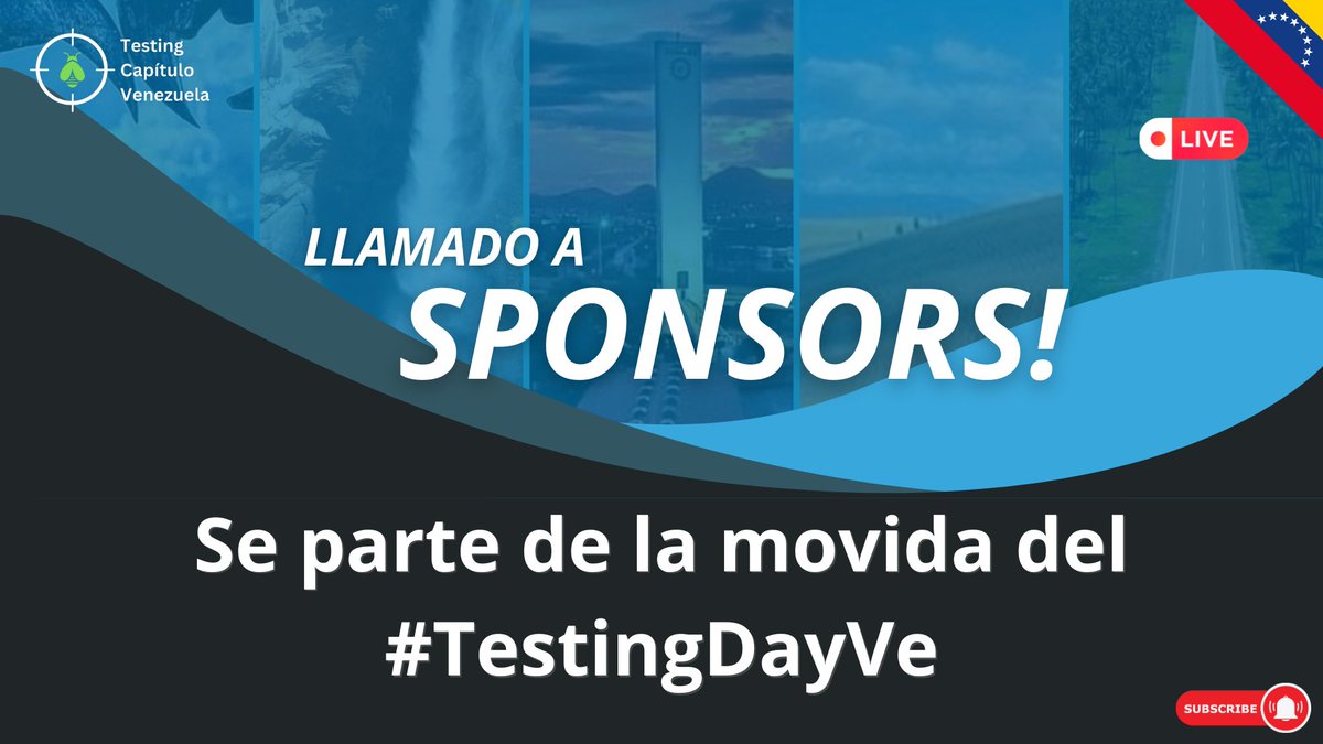 TestingVe's tweet photo. ¡Te esperamos en Testing Day Ve 2025!

https://t.co/cQOW3otF54

#TestingDayVe #TestingDay
#agilese #tcv2025 #agileculture #agiletraining
#testingdayve
#teamqavzla
#testingcapitulovenezuela
#ISTQBConferenceProgram #ISTQB #SoftwareTesting #IamISTQB https://t.co/AP5AVenx9e