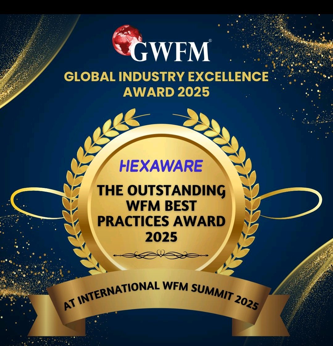 GWFM5's tweet photo. Dear Colleagues,

We are proud to announce that Hexaware Technologies has been awarded “The Outstanding WFM Best Practices 2025” 

#InternationalWFMSummit2025 #WorkforceManagement #FutureOfWork #BusinessExcellence #InnovationAwards #Hexaware #ProudMoment https://t.co/OizRuUJ0aQ