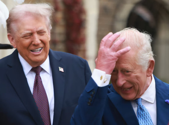 POOR KING CHARLES. AFTER DONALD LEFT, HE HAD TO CHECK HIMSELF INTO CLINIC FOR PTSD - POST TRUMP STRESS DISORDER.