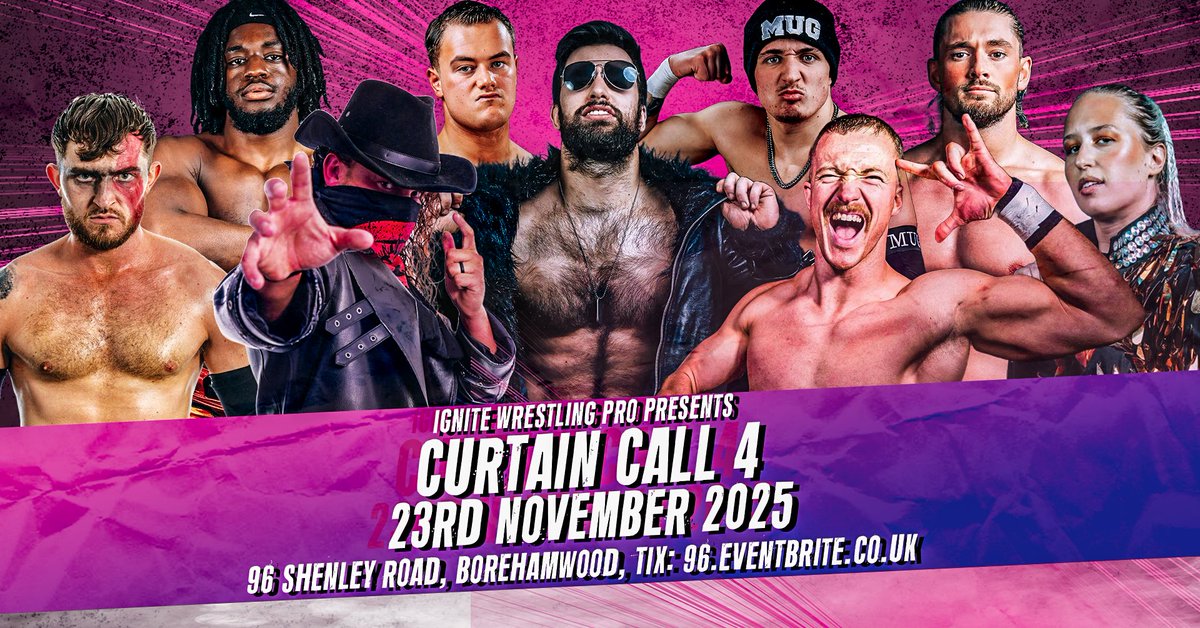 Another show in the books, and what a show it was 🔥🔥

And on November 23rd we return for our final show of the year as we pull the curtain down on 2025 with one last banger at 96 Shenley Road!

Tickets are already flying, get yours now from eventbrite.co.uk/e/ignite-wrest…