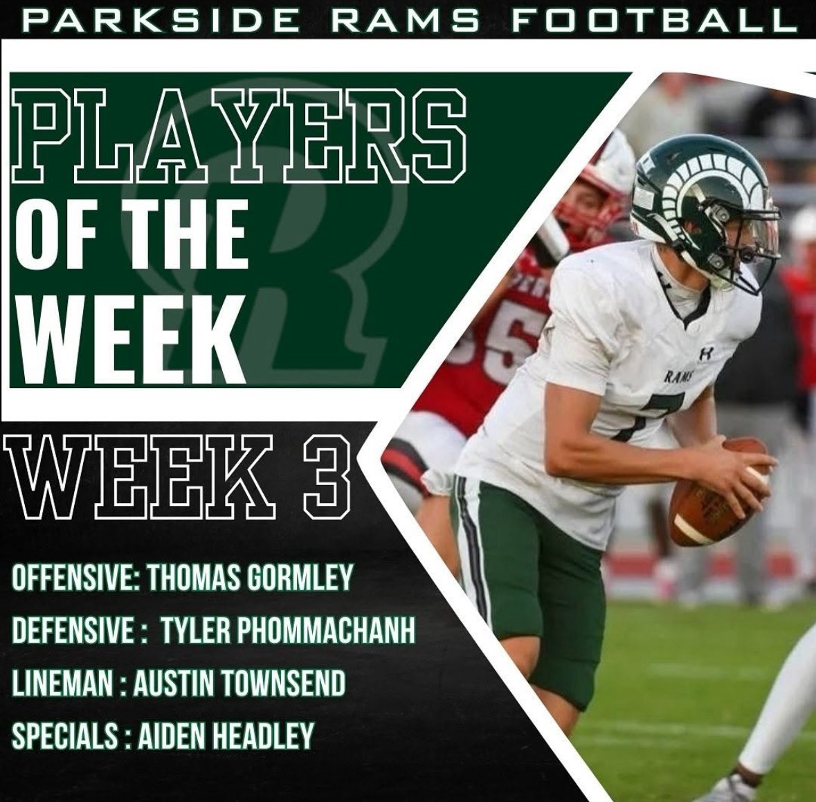 Week 3 player of the week for specials!