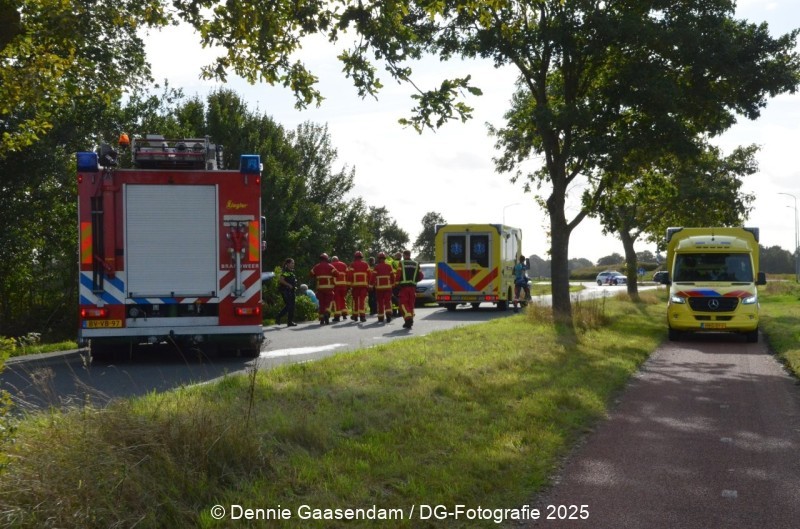 Auto raakt van de weg in Wildervank, bestuurder gewond