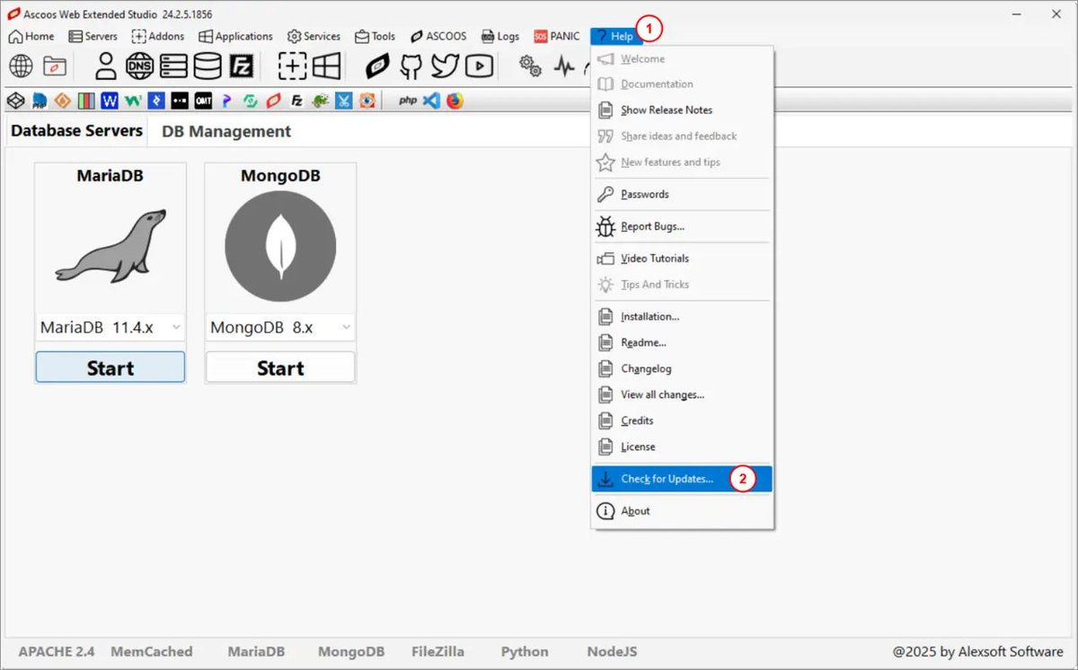 ascoos's tweet image. 🚀 ASCOOS WEB EXTENDED STUDIO: New update 24.2.5.1867 is now available!

✅ 30+ new shortcuts  
✅ Support for PHP 8.3.25 &amp;amp; 8.4.12  
✅ Additions &amp;amp; fixes across **40 languages**

Download it or update natively!  
🔗 sourceforge.net/projects/ascoo…

#AWES #PHP #WebDev #WebDevelopment