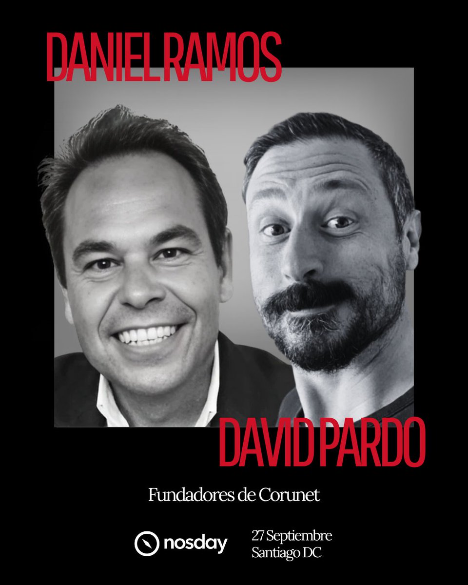 Vamos con una ronda rápida de ponentes para el #nosday25 que se celebrará EL PRÓXIMO SÁBADO. 

Empezamos con una charla doble, con <a href="/danielramosl/">Daniel Ramos 🍍</a> y <a href="/dei_biz/">David Pardo</a> de <a href="/Corunet/">Corunet by SNGULAR</a>.
