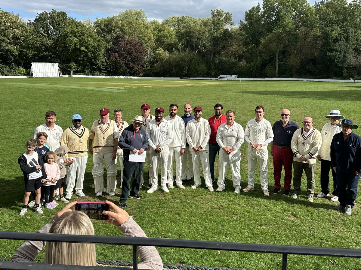Cricket Society XI (@cricketsocxi) on Twitter photo Thank you to <a href="/SheppertonCC/">Shepperton CC</a> & <a href="/cricketkit/">Kit Harris</a> for a great final day of 2025 season. <a href="/cricketsocxi/">Cricket Society XI</a> 138ao & <a href="/SheppertonCC/">Shepperton CC</a> 141/9 in last over. Well bowled <a href="/collinsadam/">Adam Collins</a> who also held his nerve to hit the winning boundary. #jasonfenn inducted into our Hall of Fame today. <a href="/CricketSociety/">The Cricket Society</a> Thank you to <a href="/SheppertonCC/">Shepperton CC</a> & <a href="/cricketkit/">Kit Harris</a> for a great final day of 2025 season. <a href="/cricketsocxi/">Cricket Society XI</a> 138ao & <a href="/SheppertonCC/">Shepperton CC</a> 141/9 in last over. Well bowled <a href="/collinsadam/">Adam Collins</a> who also held his nerve to hit the winning boundary. #jasonfenn inducted into our Hall of Fame today. <a href="/CricketSociety/">The Cricket Society</a>