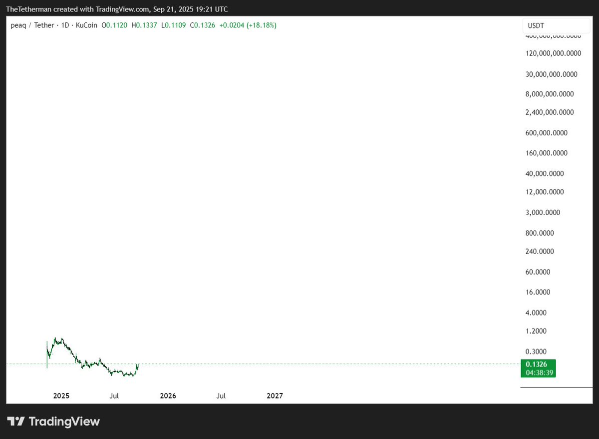 TheTetherman's tweet image. $PEAQ is early.