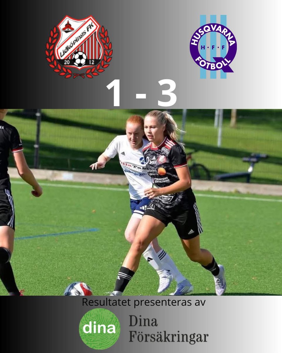 Lördagens resultat för LFK-dam. 

🖤❤️