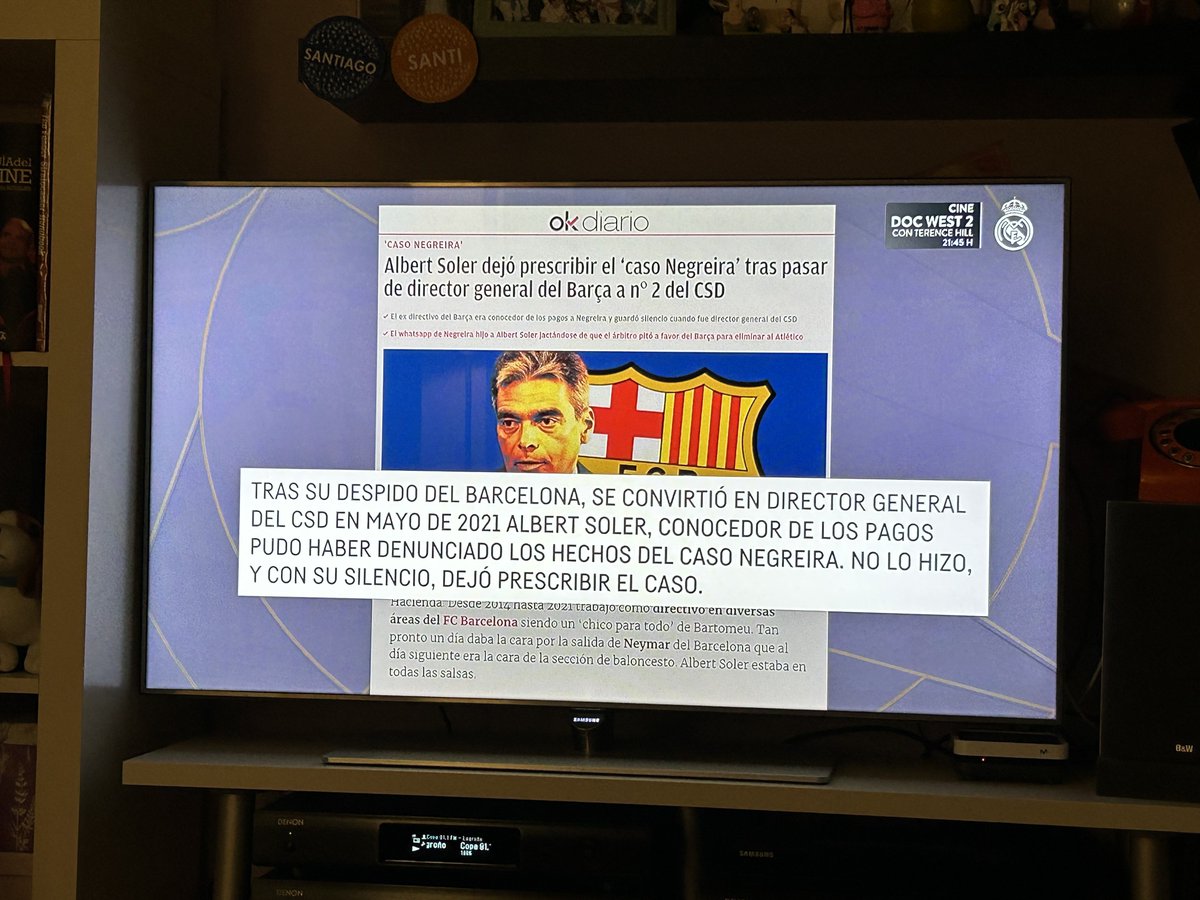 Si el Real Madrid hubiera pagado a Negreira, el Farsa hubiera ido a la yugular, a matar. La prueba de ello es que se han defendido atacando al Madrid.
Por eso me alegro de que haya habido un cambio de actitud del Club con el caso a través de RMTV. Ya valía de ponerse de perfil.