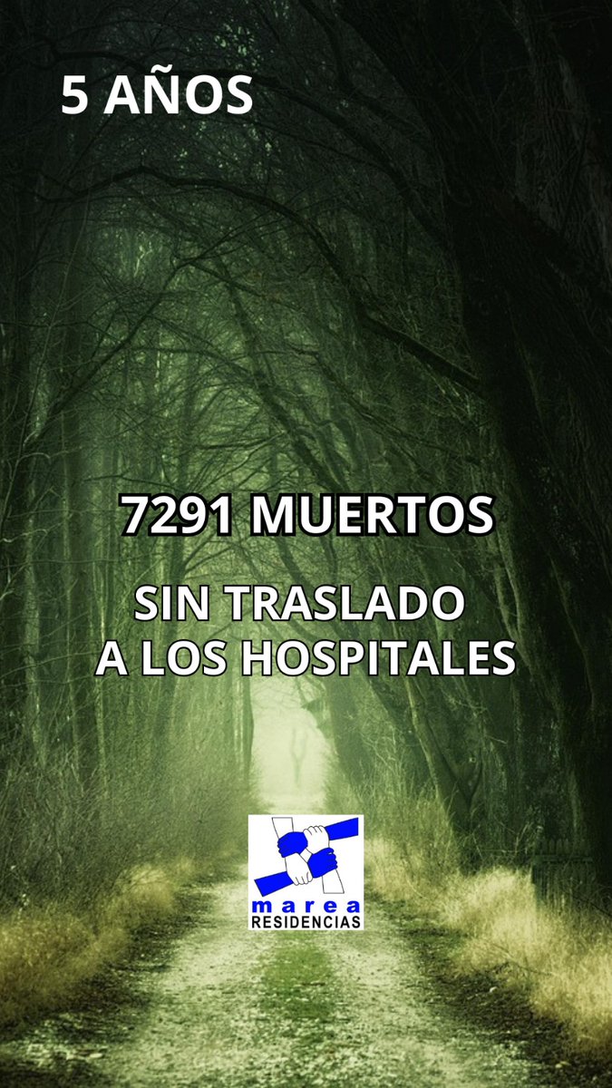 2.012 DÍAS desde que el gobierno de la Comunidad de Madrid aprobó el protocolo que negaba el derecho  de recibir atención sanitaria a las personas más vulnerables que vivían en residencias. Injusticia👇
#Manifestacion22N 
#NoOlvidamos
#7291Víctimas #Residenciasabandonadas