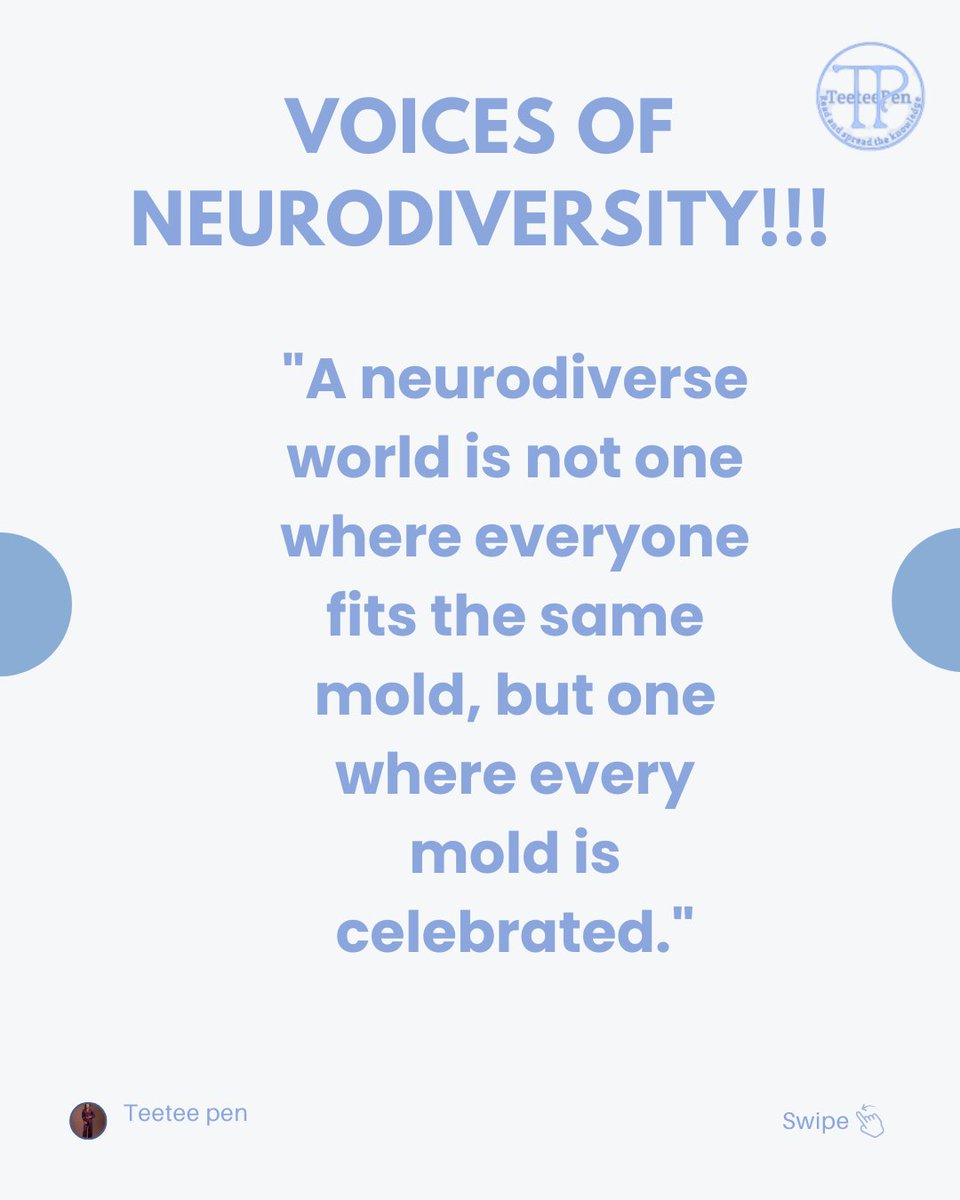 TeeteePen69's tweet photo. The future is brighter when we embrace the brilliance of minds that think outside the box.
Let’s build a world for every brain. 💙 #Neurodiversity #inclusion #EducationForAll #help https://t.co/vHh8t6Z1xe