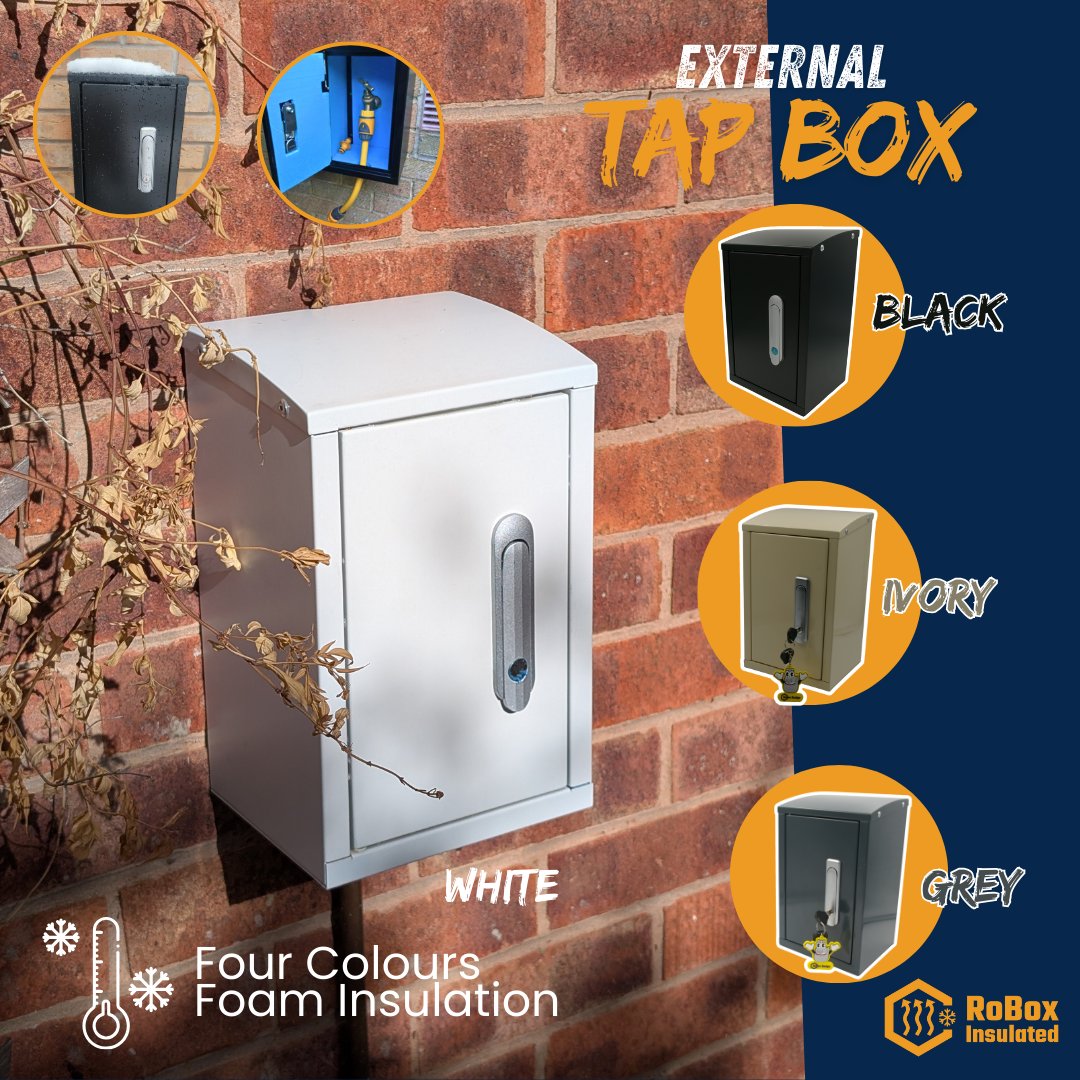RoboxDesign's tweet image. Need to protect your garden tap? Get a Robox Design insulated tap box! Our secure, outside tap covers protect your taps from frost &amp;amp; theft. Get yours and save yourself the hassle this winter. Shop now: rebrand.ly/ug9x6ft #TapBox #GardenTaps #WinterReady #HomeSecurity
