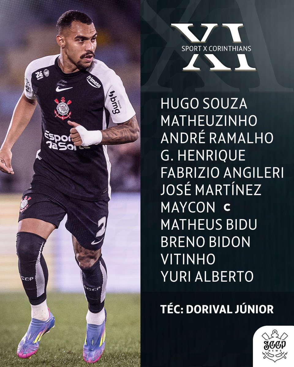 _sccpnews's tweet image. ⚫️⚪️ | CORINTHIANS ESCALADO!

#PréJogoNews | #SPOxSCCP