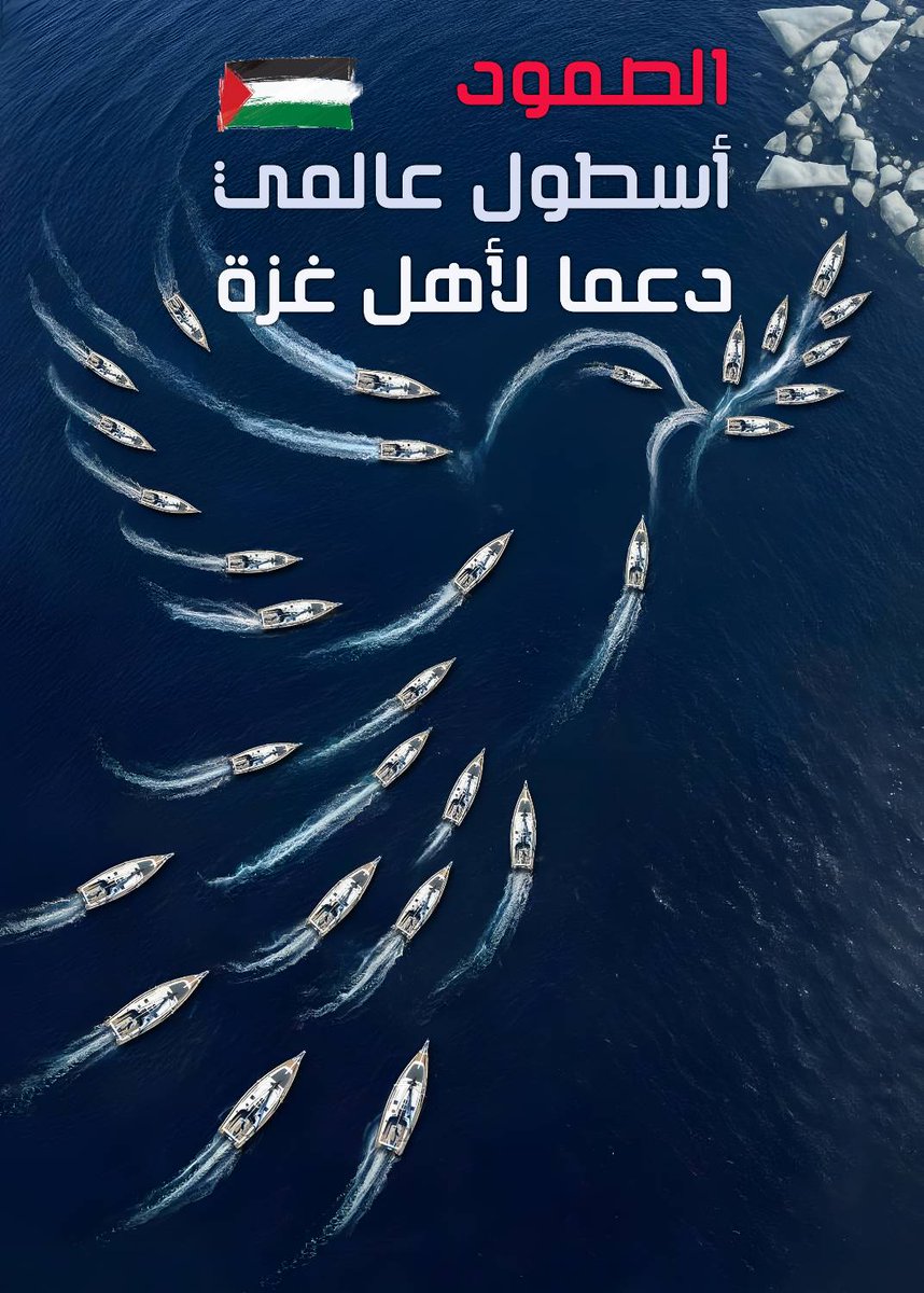 لا تتوقفوا عن الحديث عن أسطول الصمود العالمي الذي انطلق من 44 دولة لكسر حصار إسرائيل المرتكبة للإبادة في غزة.