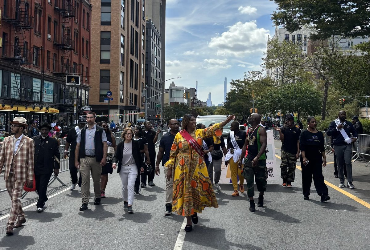 TishJames's tweet image. Had a blast marching in this year’s African American Day Parade in Harlem! 

It’s always great to see New Yorkers come out and celebrate African American history, culture, and pride.