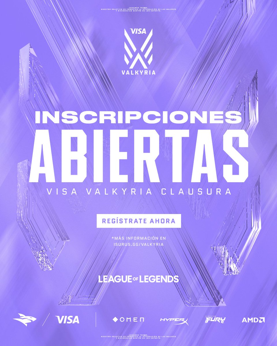 🏆 RUMBO AL CLAUSURA 2025 🏆

La Liga Visa Valkyria Clausura 2025 abre oficialmente sus inscripciones ✨

📅 Primer clasificatorio: 22 de septiembre
📅 Segundo clasificatorio: 28 de septiembre

Los mejores equipos de cada región volverán a luchar por su lugar en la gran final