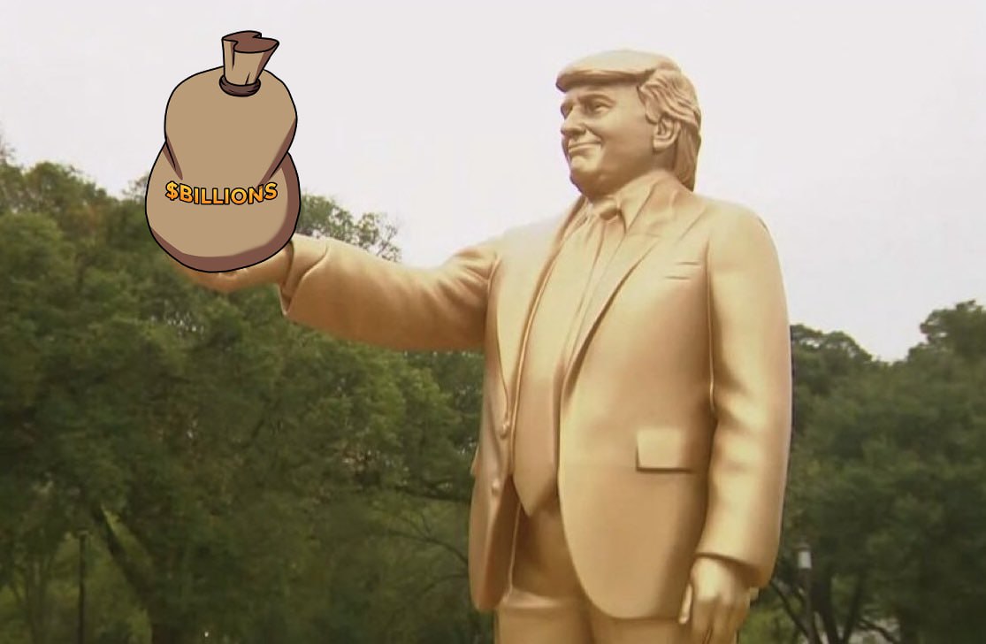 Tariffmanmeme_'s tweet image. A monument to tariffs and $BILLIONS. 

The foundation of the new economy is set in stone.