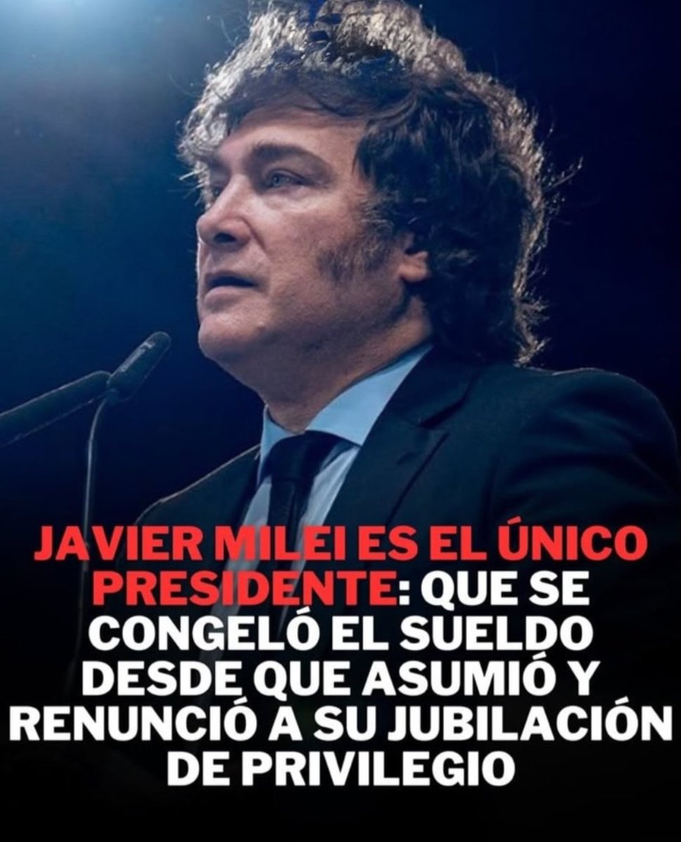 RT SI BANCAS A JAVIER MILEI 
LIKE SI BANCAS A JAVIER MILEI 
COMENTA SI BANCAS AL PRESIDENTE