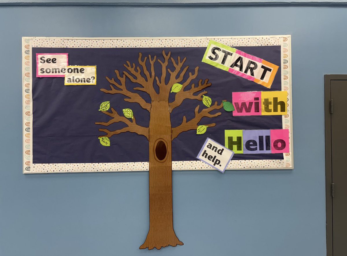 MrFranklin400's tweet photo. SHOUT-OUT to the team at McDonald ES for taking part in #StartWithHelloWeek last week! Thank you, School Counselor Blount, for being one of the trusted adults Ss can seek out on campus! 💯 I hope the tree continues to grow as the year continues! https://t.co/topaC5FSNx