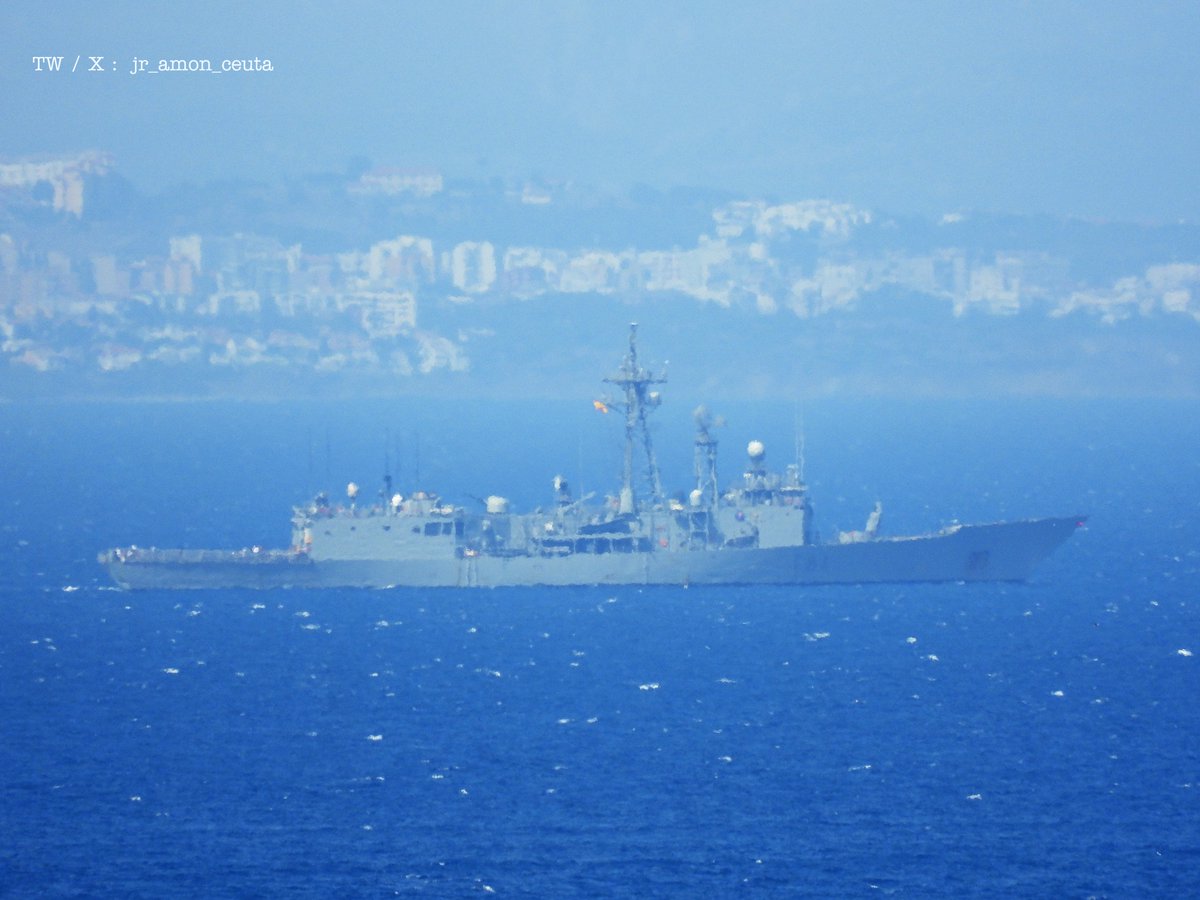 🇪🇸 Spanish Navy Santa Maria-class ASW frigate ESPS Reina Sofia (F84) eastbound in the Strait of Gibraltar - September 21, 2025 #espsreinasofia #f84