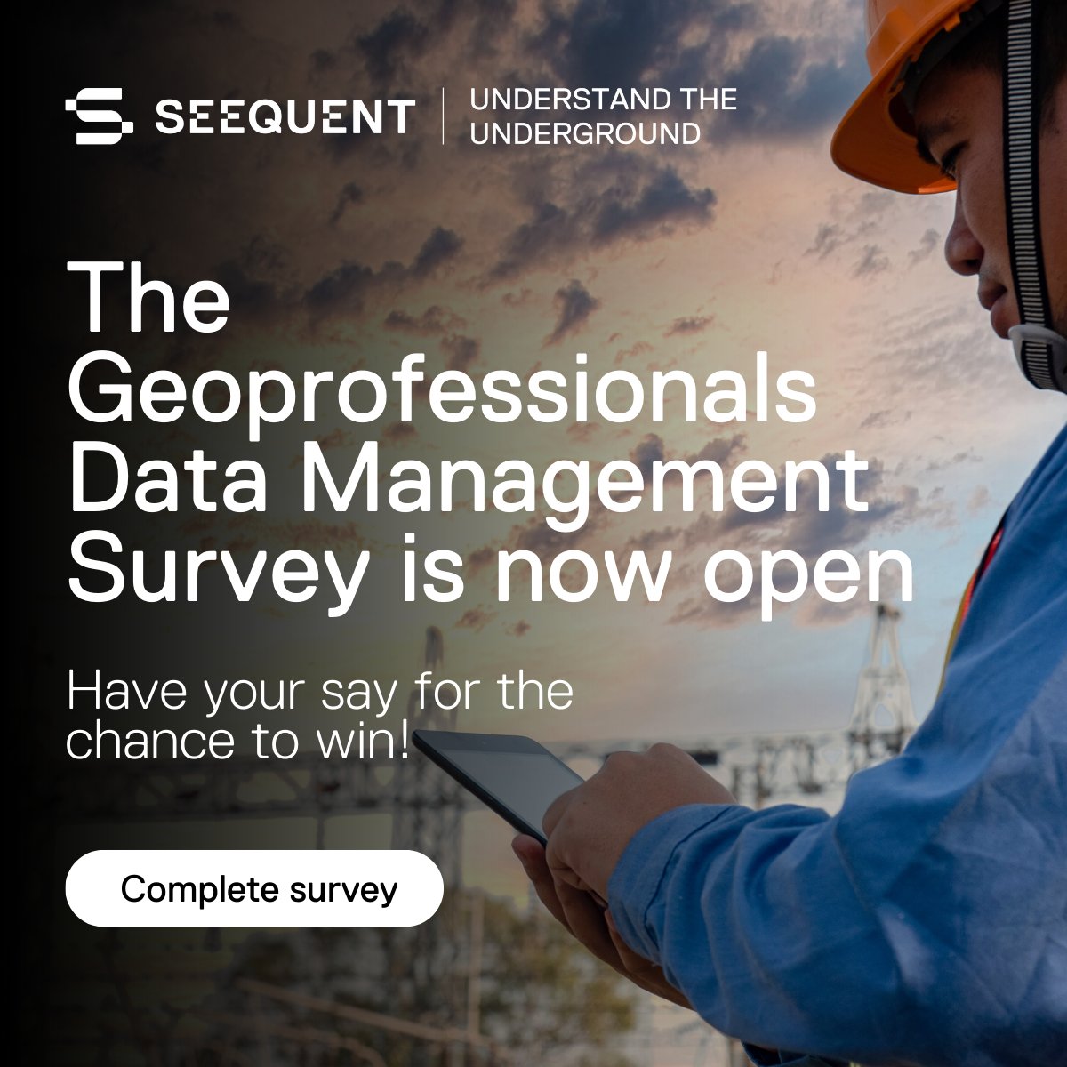 Seequentglobal's tweet image. Calling all Geoprofessionals! 📣

Share your insights on data management in our quick survey for a chance to win a $100 Amazon gift card. Your input helps shape industry trends! 📊

Take the survey: bit.ly/4nenuQt

#Geoscience #DataManagement #Geodata #Seequent