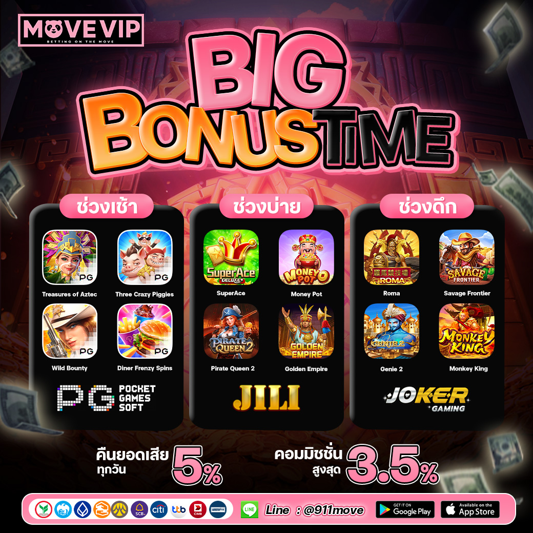 🐼MOVEVIP🐼
🎰สล็อต♣️คาสิโน♦️กีฬา

BONUSTIME กลางเดือน
💰อัตราชนะ » +85%
⏲️ช่วงแตกดี » 00.00 - 23.59
💵แนะนำเบท » เริ่มต้น 2 - 500 ฿

🔴ทางเข้าเล่น : bit.ly/4ofoQeN
✅ติดต่อไลน์ : bit.ly/49cwZrk

#911move #MoveVip #เว็บตรง #โปรเด็ด #เครดิตฟรีล่าสุด #เครดิตฟรี40